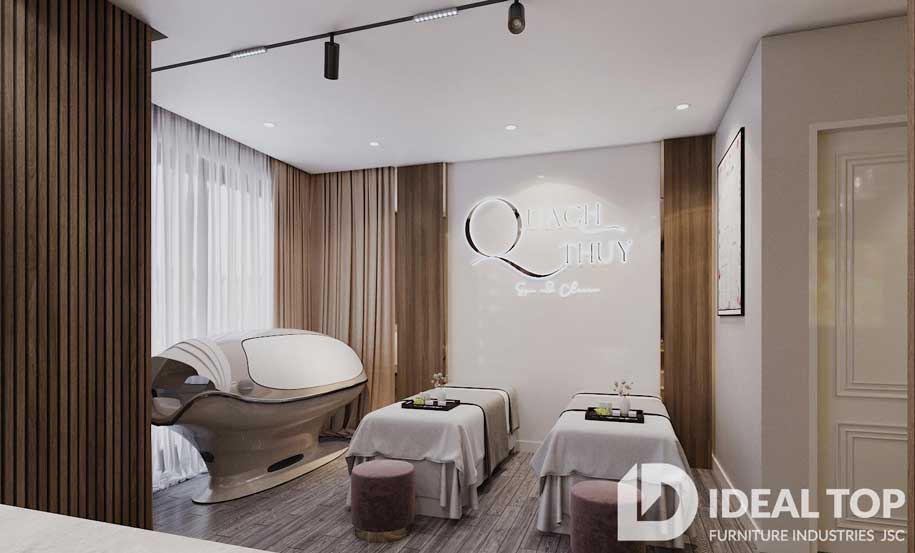 Thiết kế phòng xông hơi, tắm trắng tại Quách thúy Spa bỏi IDEAL TOP 2